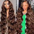 13x4 Lace Front Wig — Chocolate Brown #4 Body Wave, Medium Length