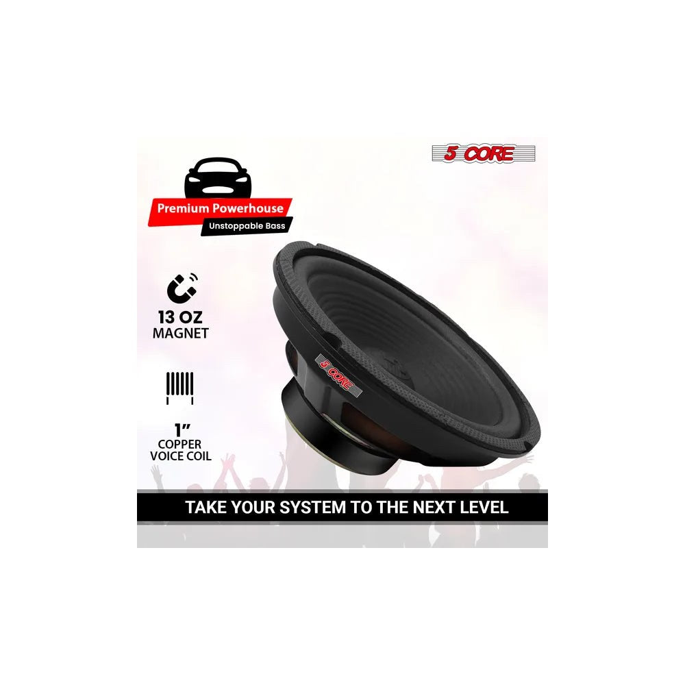 5 Core 8 Inch Subwoofer Speaker 1000W Combined Peak 4Ohm Replacement — view 3