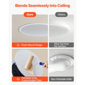 Bluetooth Ceiling Speakers, 6.5", In Ceiling & In-Wall Speaker System