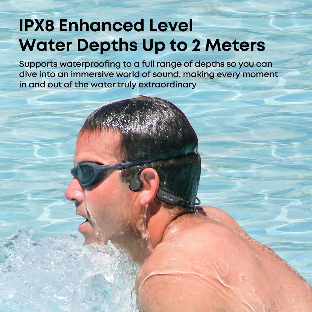 IPX8 Waterproof Headset Swimming Bluetooth Headphones With 32G TF — view 2
